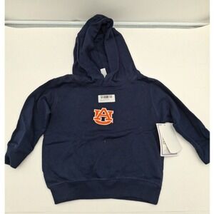 Auburn Tigers Two Feet Ahead Toddler Navy Fleece Hoodie Sweatshirt, 2T, New